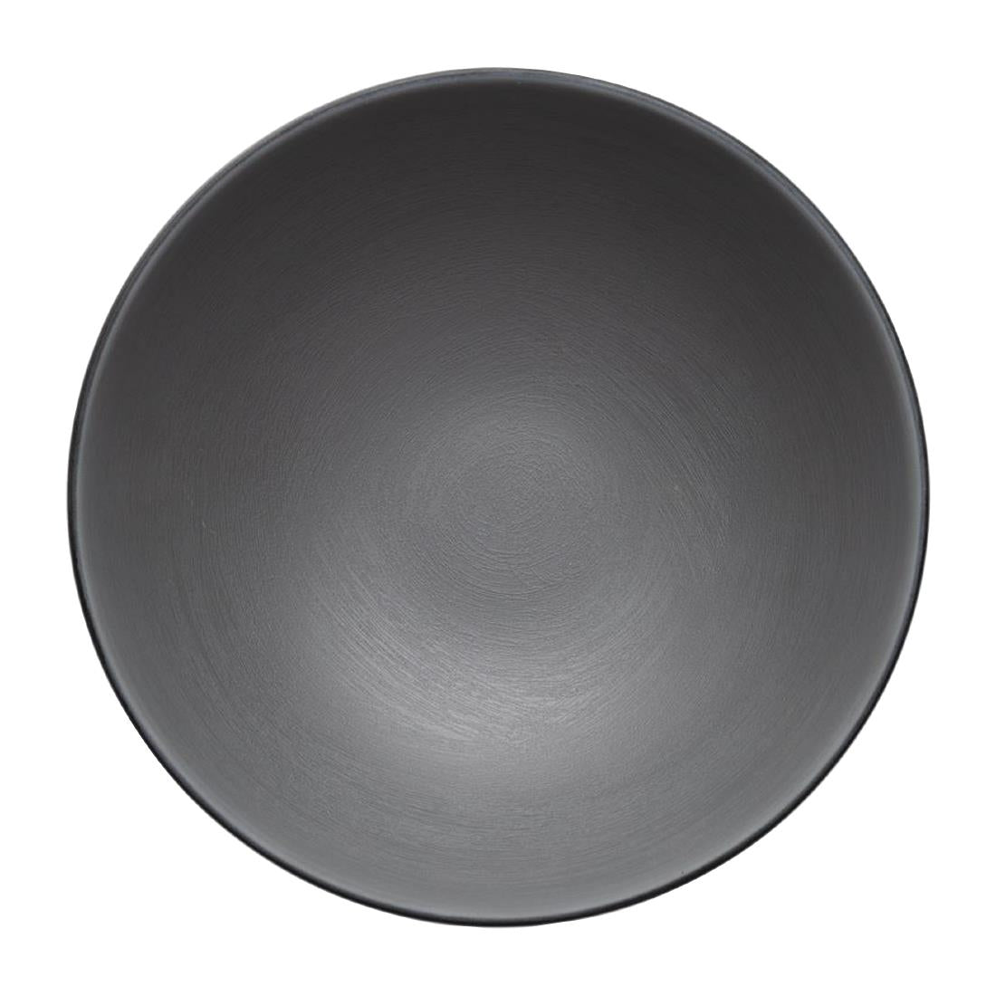 Coucou Dual Colour Round Bowl 210mm - Grey & Black (9 Pack) (Colour: Grey & Black | Pack of 9 | 210mm / 8.2" | Melamine material) • PAS-DU578