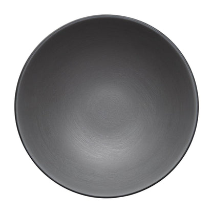 Coucou Dual Colour Round Bowl 210mm - Grey & Black (9 Pack) (Colour: Grey & Black | Pack of 9 | 210mm / 8.2" | Melamine material) • PAS-DU578