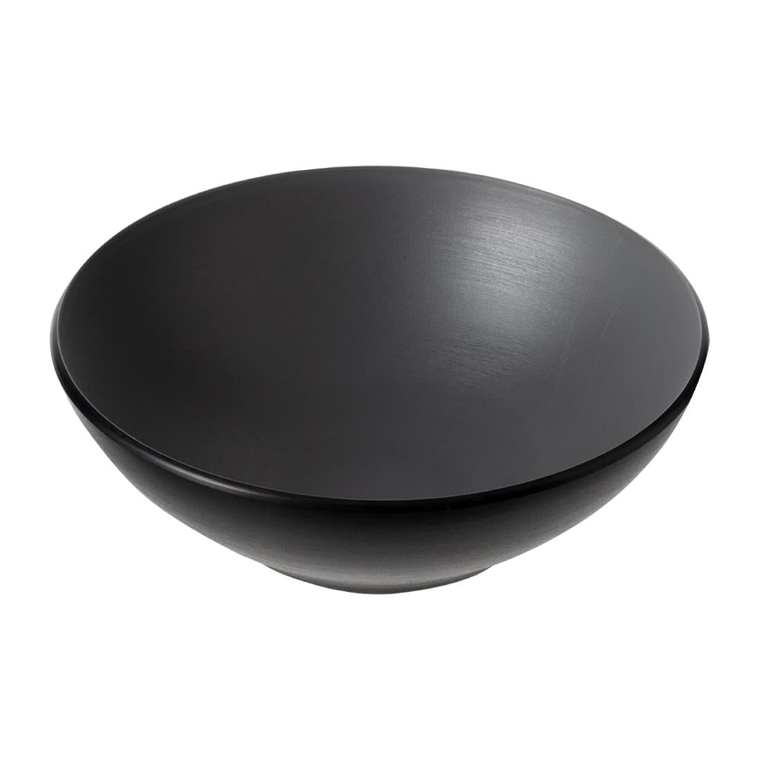 Coucou Dual Colour Round Bowl 210mm - Grey & Black (9 Pack) (Colour: Grey & Black | Pack of 9 | 210mm / 8.2" | Melamine material) • PAS-DU578
