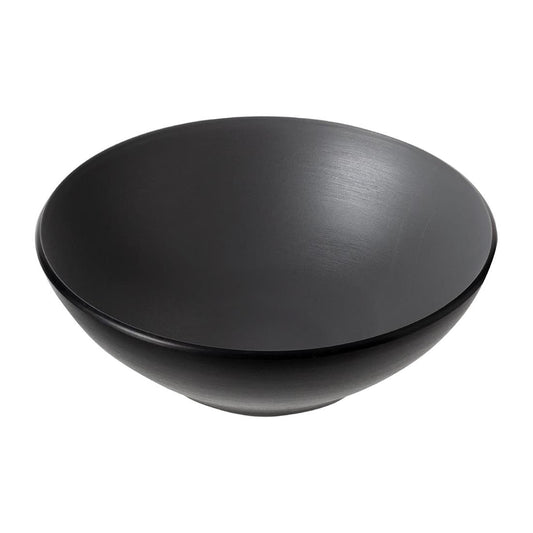 Coucou Dual Colour Round Bowl 210mm - Grey & Black (9 Pack) (Colour: Grey & Black | Pack of 9 | 210mm / 8.2" | Melamine material) • PAS-DU578
