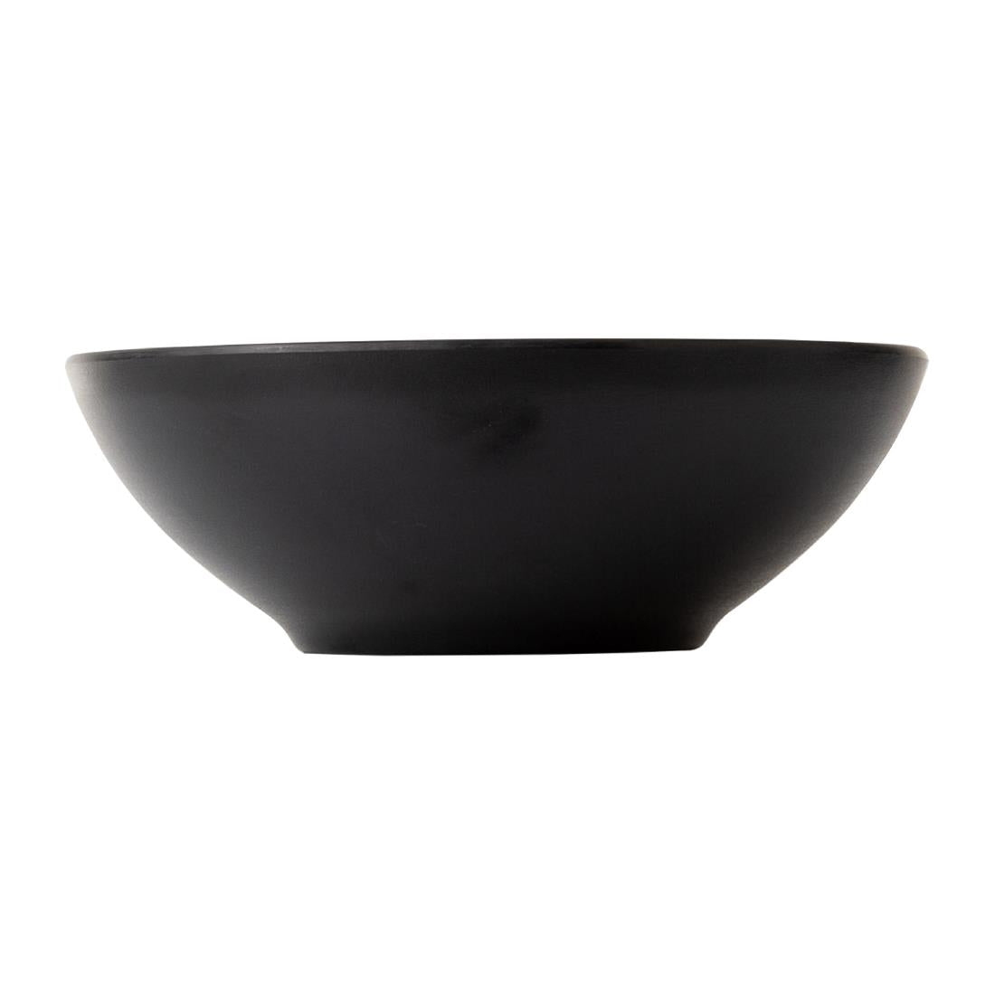 Coucou Dual Colour Round Bowl 210mm - White & Black (9 Pack) (Colour: White & Black | Pack of 9 | 210mm / 8.2" | Melamine material) • PAS-DU579