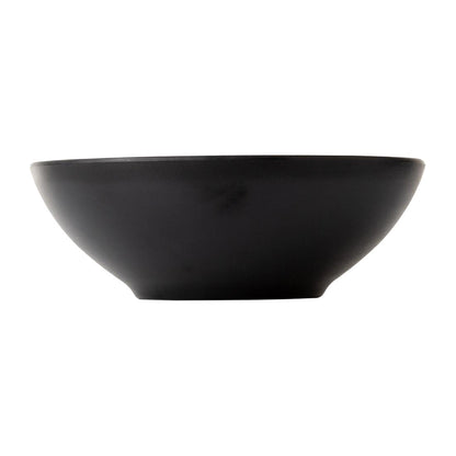 Coucou Dual Colour Round Bowl 210mm - White & Black (9 Pack) (Colour: White & Black | Pack of 9 | 210mm / 8.2" | Melamine material) • PAS-DU579