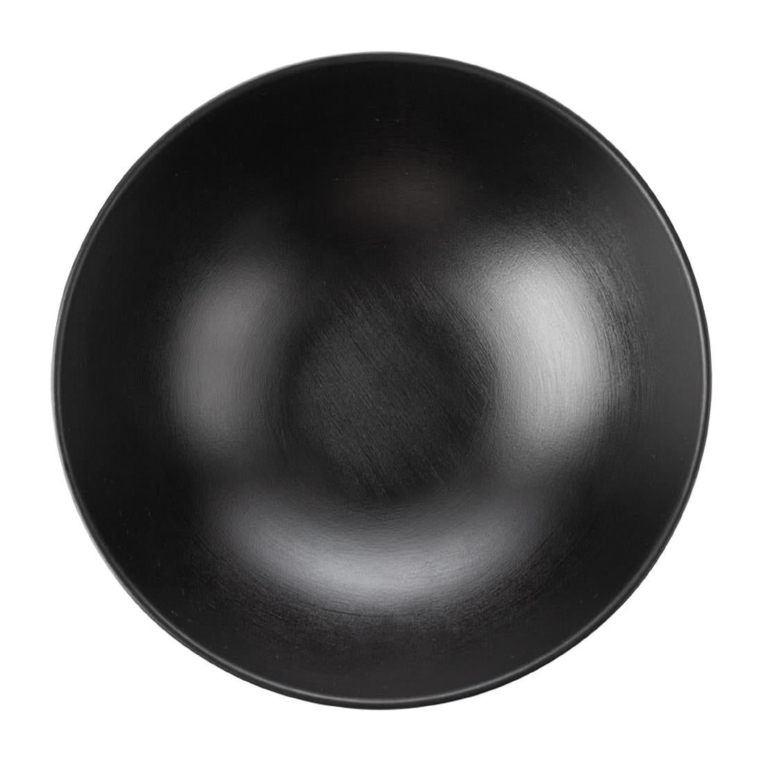 Coucou Dual Colour Round Bowl 210mm - Black (9 Pack) (Colour: Black & Black | Pack of 9 | 210mm / 8.2" | Melamine material) • PAS-DU580