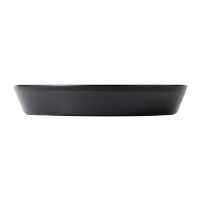 Coucou Dual Colour Flat Round Bowl 290mm - White & Black (12 Pack) (Colour: White & Black | Pack of 12 | 290mm / 11.4" | Melamine material) • PAS-DU584