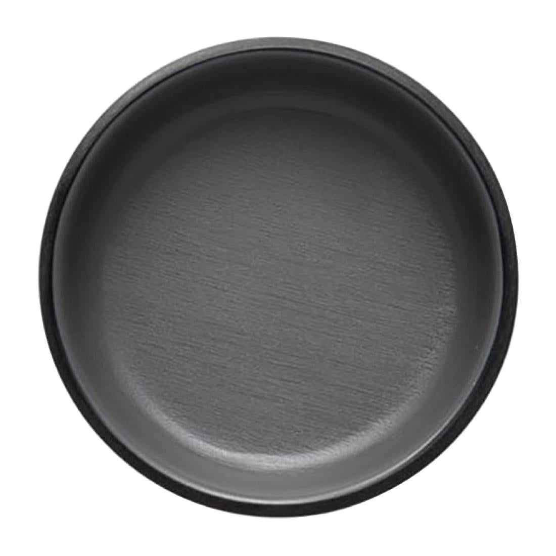 Coucou Dual Colour Round Sauce Dish 76mm - Grey & Black (40 Pack) (Colour: Grey & Black | Pack of 40 | 76mm / 2.9" | Melamine material) • PAS-DU588