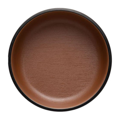 Coucou Dual Colour Round Sauce Dish 100mm - Brown & Black (20 Pack) (Colour: Brown & Black | Pack of 20 | 100mm / 3.9" | Melamine material) • PAS-DU591