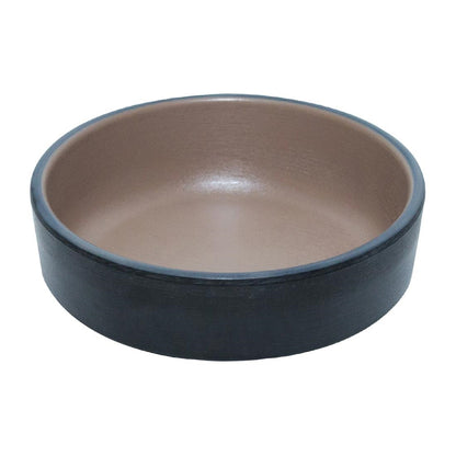 Coucou Dual Colour Round Sauce Dish 100mm - Beige & Black (20 Pack) (Colour: Beige & Black | Pack of 20 | 100mm / 3.9" | Melamine material) • PAS-DU592