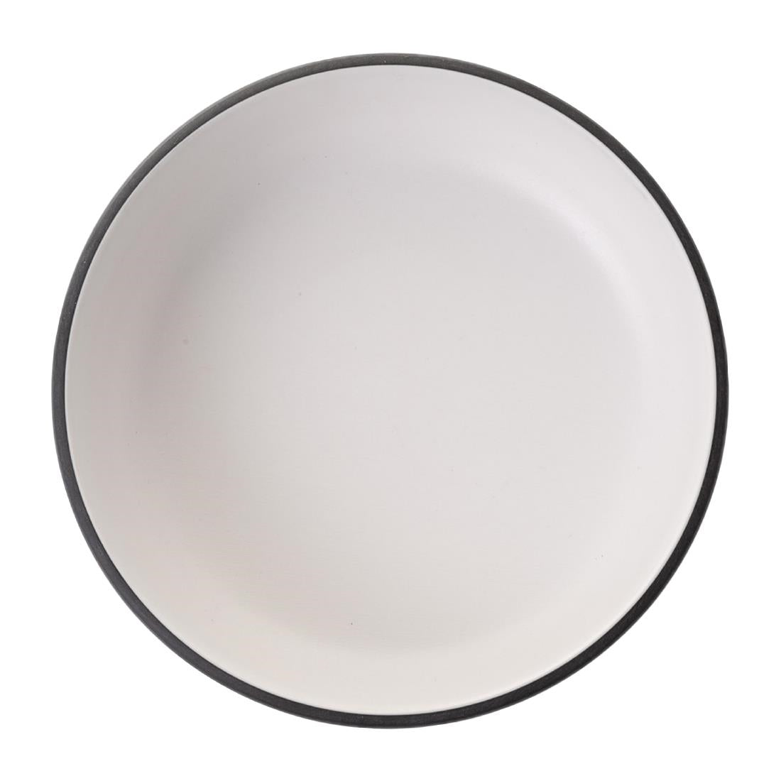 Coucou Dual Colour Round Sauce Dish 155mm - White & Black (12 Pack) (Colour: White & Black | Pack of 12 | 155mm / 6.1" | Melamine material) • PAS-DU599