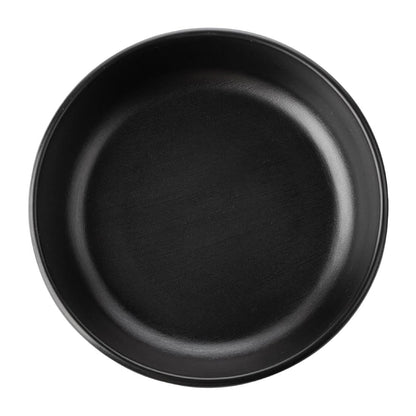Coucou Dual Colour Round Sauce Dish 155mm - Black (12 Pack) (Colour: Black & Black | Pack of 12 | 155mm / 6.1" | Melamine material) • PAS-DU600