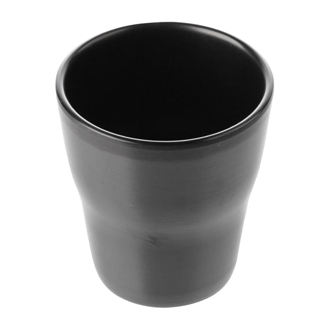 Coucou Dual Colour Tumbler 260ml - Black (12 Pack) (Colour: Black & Black | Pack of 12 | 260mm / 10.2" | Melamine material) • PAS-DU605