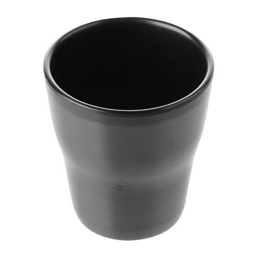 Coucou Dual Colour Tumbler 260ml - Black (12 Pack) (Colour: Black & Black | Pack of 12 | 260mm / 10.2" | Melamine material) • PAS-DU605