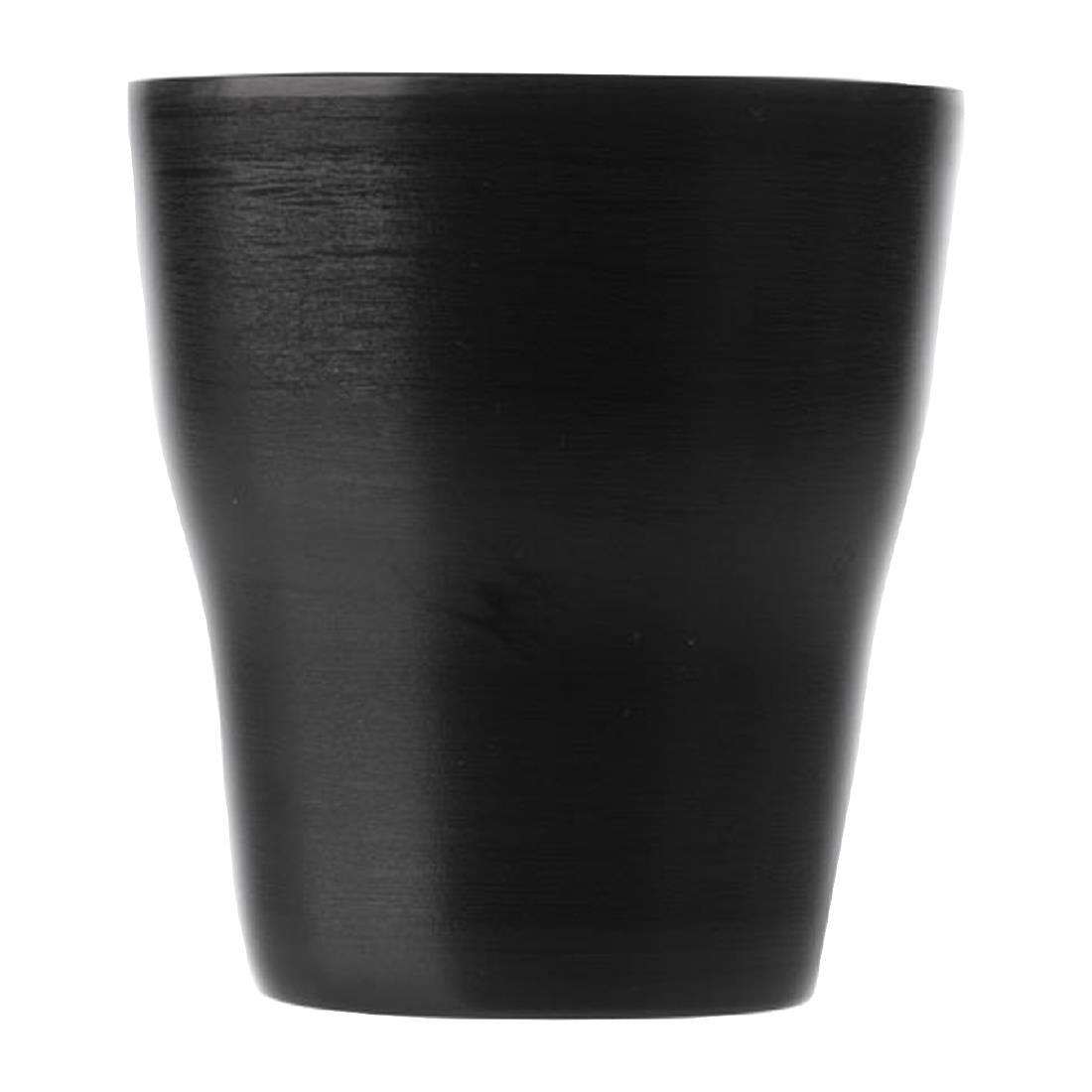 Coucou Dual Colour Tumbler 260ml - Black (12 Pack) (Colour: Black & Black | Pack of 12 | 260mm / 10.2" | Melamine material) • PAS-DU605