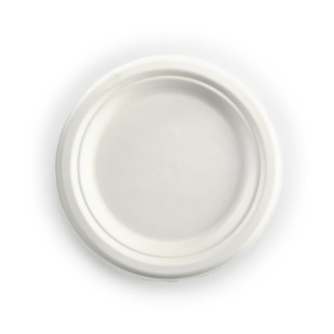 BioPak Round Biocane Plates - 18cm (1000 Pack) (White Colourway | 180mm / 7" | Pack of 1000) • PAS-DU643