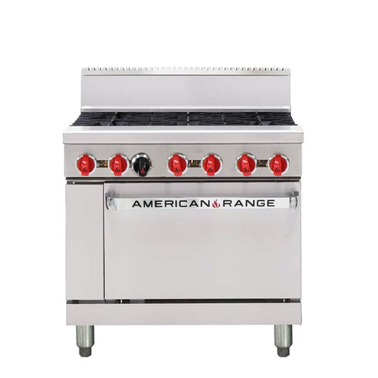 Stoddart American Range Oven with 6  Gas Burners AAR.6B • PAS-DU663-P