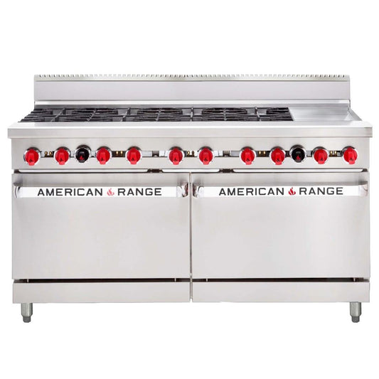 Stoddart American Range 2x Gas Oven with 8 Gas Burners & 304mm Griddle Plate  AAR.8B.12G • PAS-DU668-N