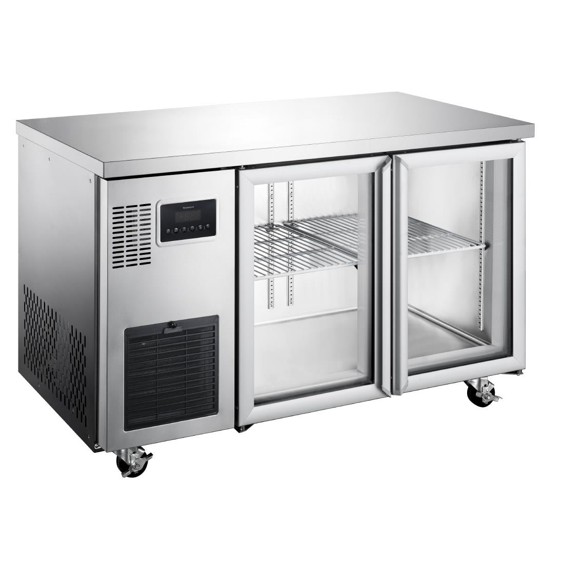 Williams Topaz Two Glass Door Under Counter Refrigerator - 210Ltrs • PAS-DU715