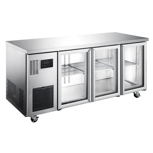 Williams Topaz Three Glass Door Under Counter Refrigerator - 325Ltrs • PAS-DU718