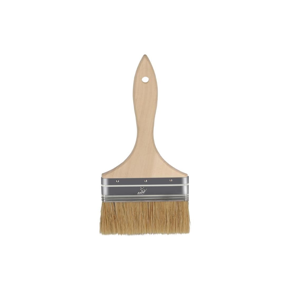 Chef Inox Pastry Brush Natural Bristles With Wood Handle - 100mm • PAS-DU723