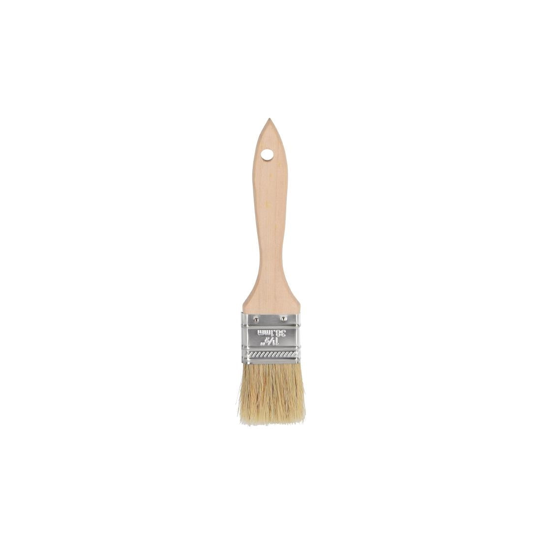Chef Inox Pastry Brush Natural Bristles With Wood Handle - 38mm • PAS-DU725