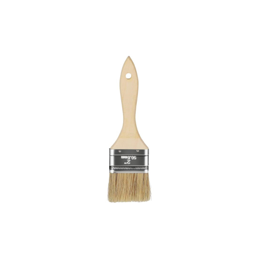 Chef Inox Pastry Brush Natural Bristles With Wood Handle - 50mm • PAS-DU726