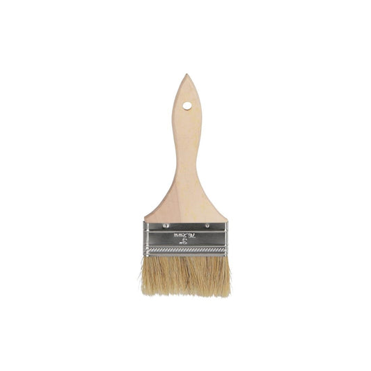 Chef Inox Pastry Brush Natural Bristles With Wood Handle - 75mm • PAS-DU728