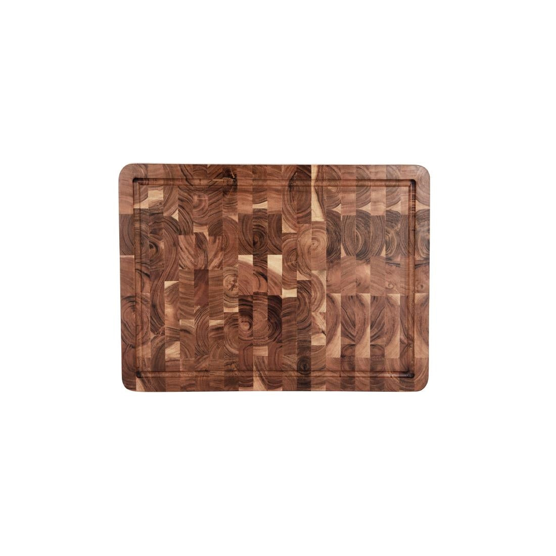 Chef Inox Serve Butchers Block With Handle Acacia - 510x380x40mm (510x380x40mm / 20x14.9x1.5") • PAS-DU729