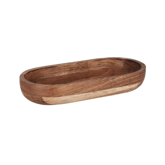 Chef Inox Serve Oval Bowl Acacia 305x160x50mm (2 Pack) (305x160x50mm / 12x6.2x1.9") • PAS-DU731
