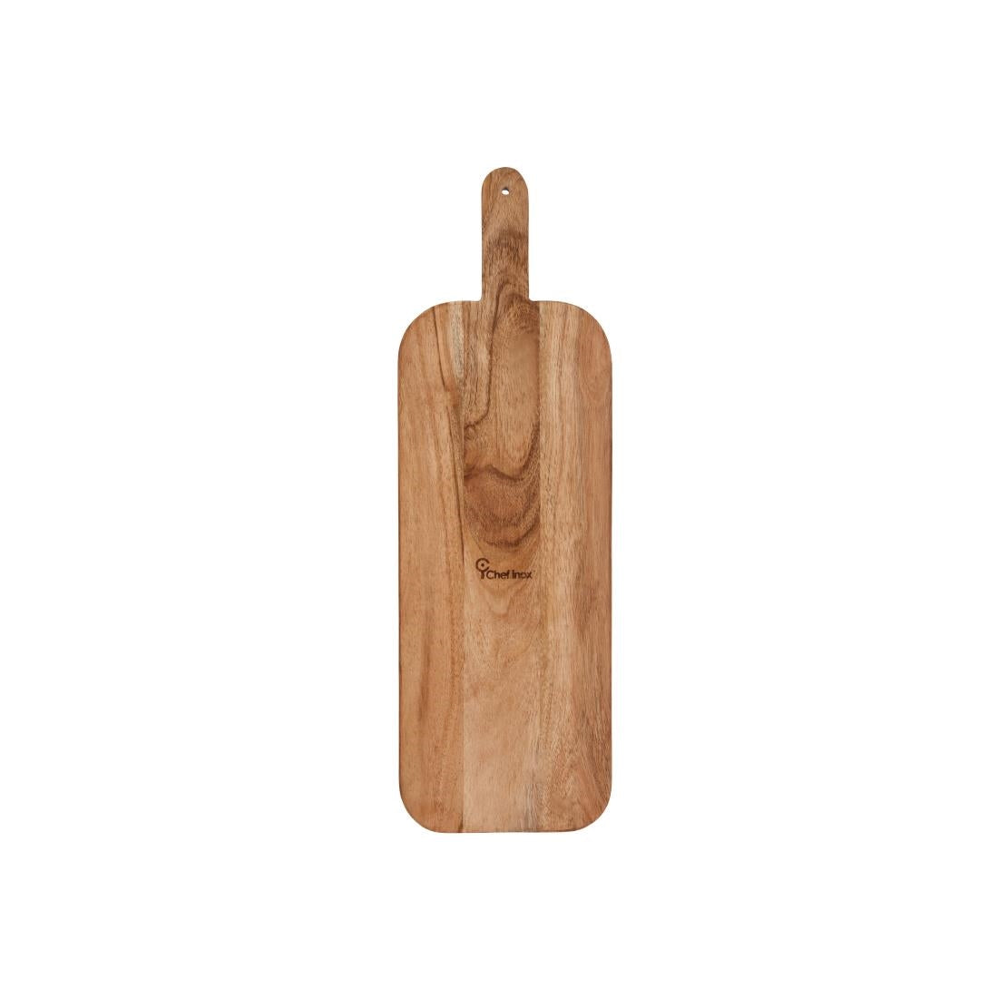 Chef Inox Serve Paddle Board With Black Inlay Acacia - 560x180x15mm • PAS-DU733
