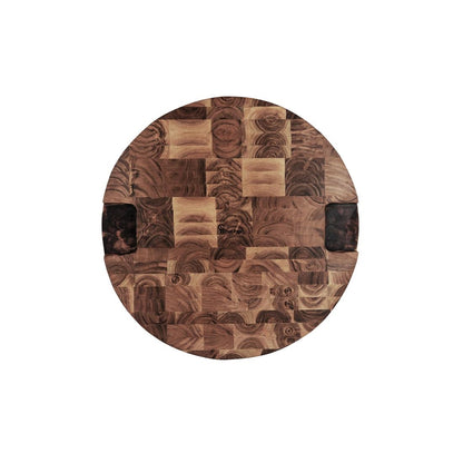 Chef Inox Serve Round Butchers Block With Handle Acacia 530x40mm (2 Pack) (530x40mm / 20x1.5") • PAS-DU735