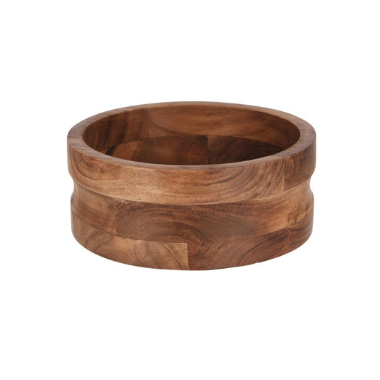 Chef Inox Serve Round Bowl With Straight Sides Acacia - 230x90mm (230x90mm / 9x3.5) • PAS-DU737