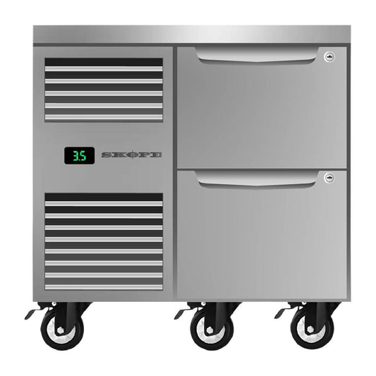 SKOPE ProSpec Two Drawer Underbench GN 1/1 Left Hand Fridge • PAS-DU768