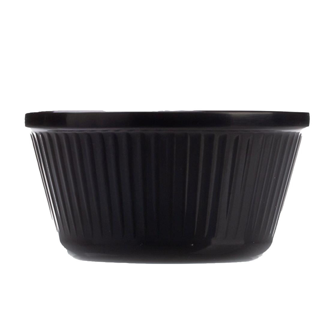Coucou Ramekin Fluted Black - 90ml • PAS-DU851