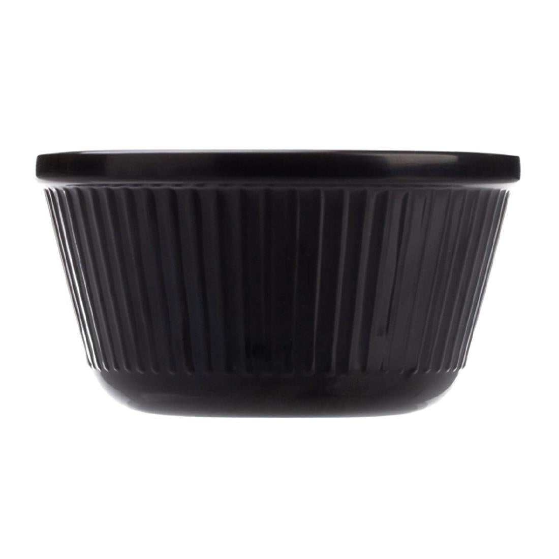 COUCOU Ramekin Fluted Black - 120ml • PAS-DU855