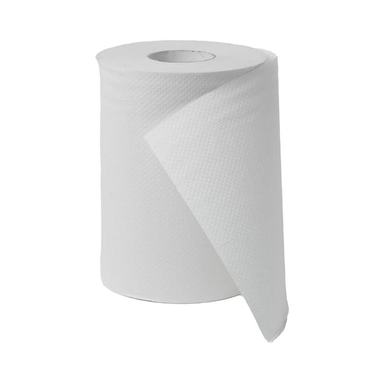 Ecosafe 80m Roll Towel - White (16 Pack) (80m roll | White | Pack of 16) • PAS-DU868