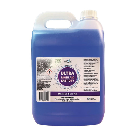 Zexa Ultra Rinse Aid Fast Dry - 5Ltr • PAS-DU872