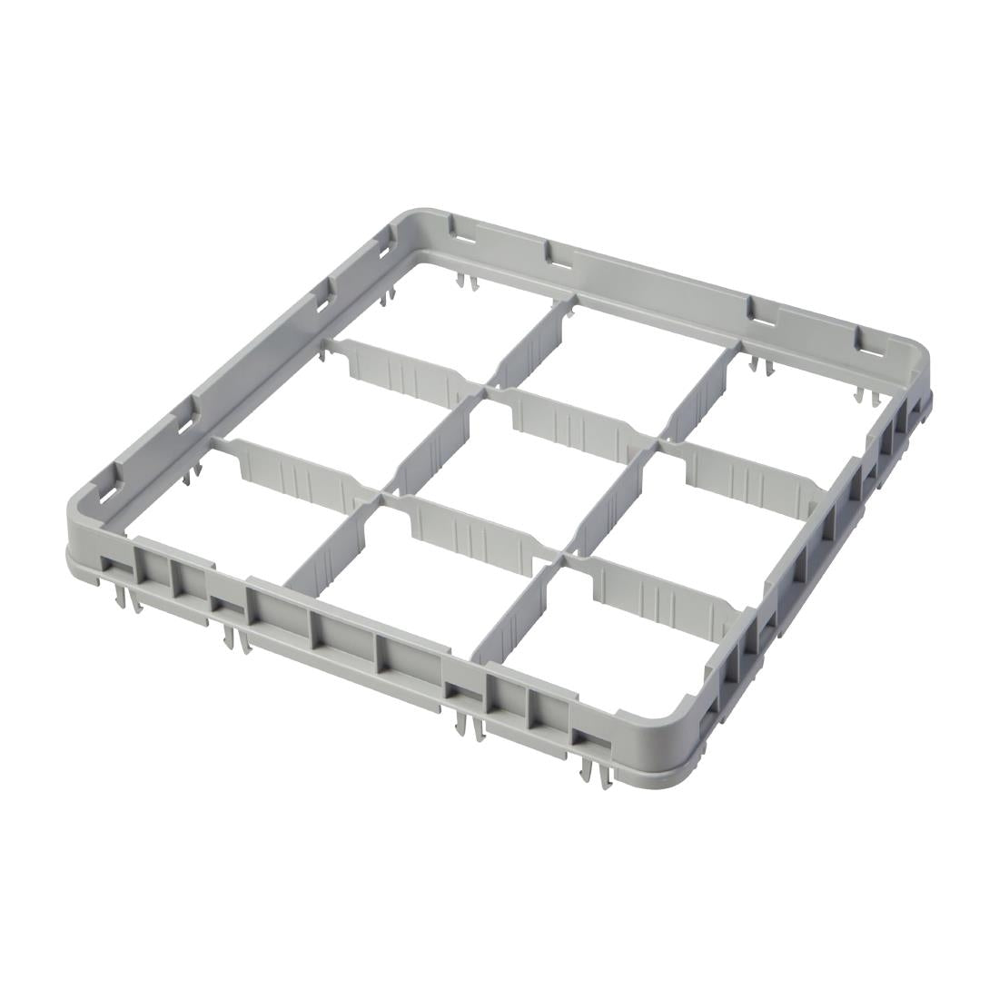 Cambro Camrack 9 Compartment Glassrack Extender - Grey - 41mm • PAS-DU893
