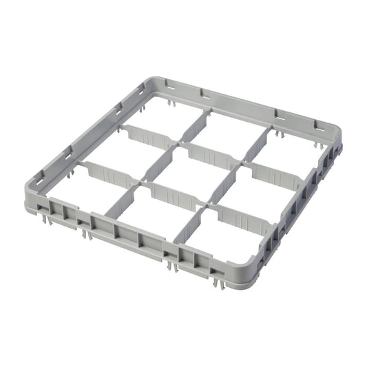 Cambro Camrack 9 Compartment Glassrack Extender - Grey - 41mm • PAS-DU893