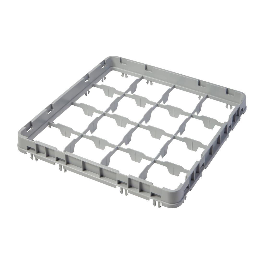 Cambro Camrack 16 Compartment Glassrack Extender - Grey - 41mm • PAS-DU894