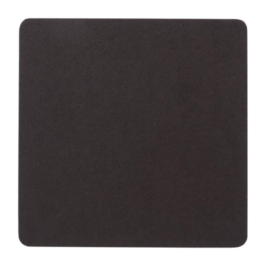 Wobbly Boot Drink Coaster - Plain Black Square (Pack 250) • PAS-DU903