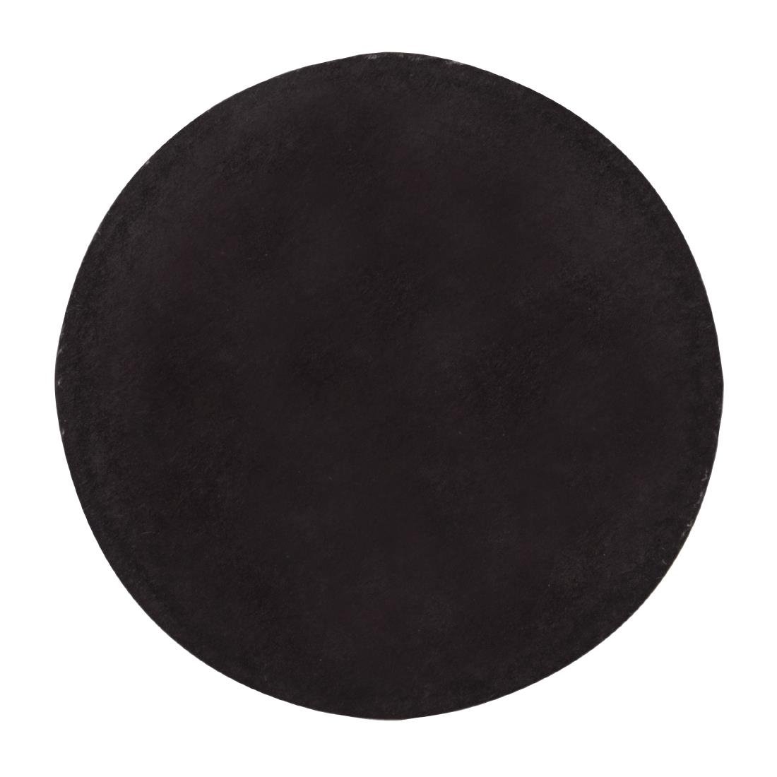 Wobbly Boot Drink Coaster - Plain Black Round (Pack 250) • PAS-DU905