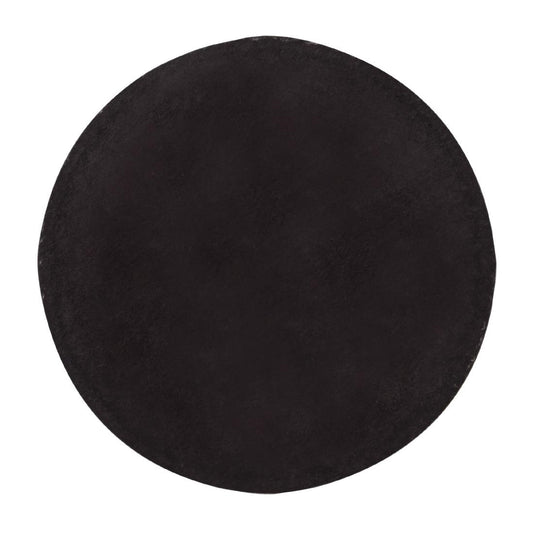 Wobbly Boot Drink Coaster - Plain Black Round (250 Pack) (Size: 95mm Ø | Colour: Black | Pack of 250) • PAS-DU905