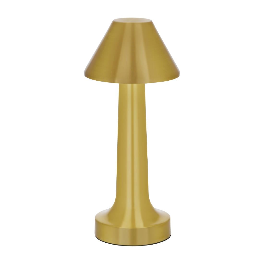Tablekraft Helena Cordless LED Table Lamp - Brass - 97x220mm (Height: 220mm | Pack Quantity: 1 | Colour: Brass) • PAS-DU951