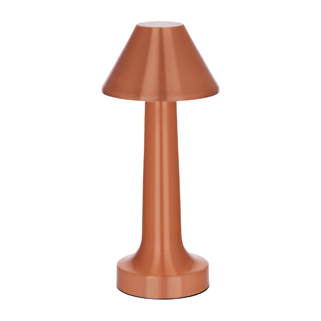 Tablekraft Helena Cordless LED Table Lamp - Copper - 97x220mm (Height: 220mm | Pack Quantity: 1 | Colour: Copper) • PAS-DU952