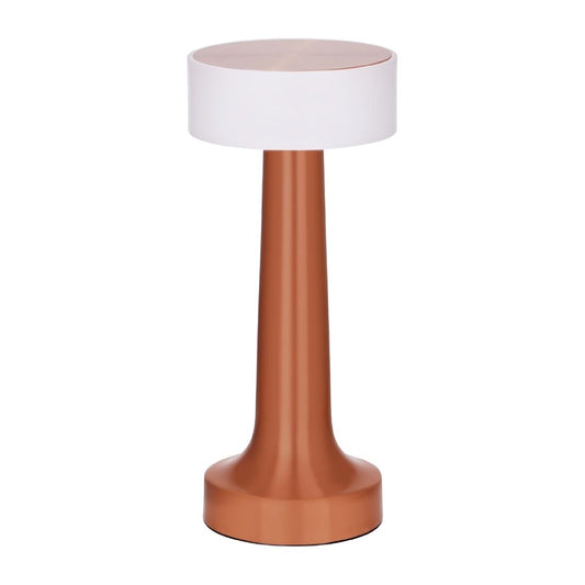 Tablekraft Aura Cordless LED Table Lamp - Copper 90x205mm (Height: 205mm | Pack Quantity: 1 | Colour: Copper) • PAS-DU958