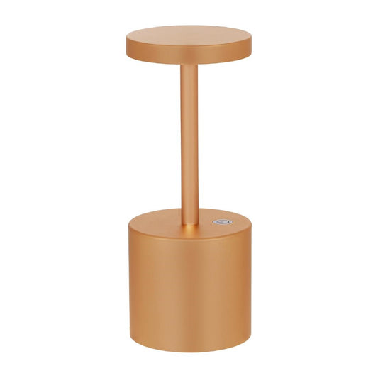 Tablekraft Charlotte Cordless LED Table Lamp - Gold - 80x200mm (Height: 200mm | Pack Quantity: 1 | Colour: Gold) • PAS-DU960