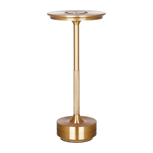 "Tablekraft Stella Cordless LED Table Lamp - Brass - 130x275mm" (Height: 275mm | Pack Quantity: 1 | Colour: Brass) • PAS-DU965