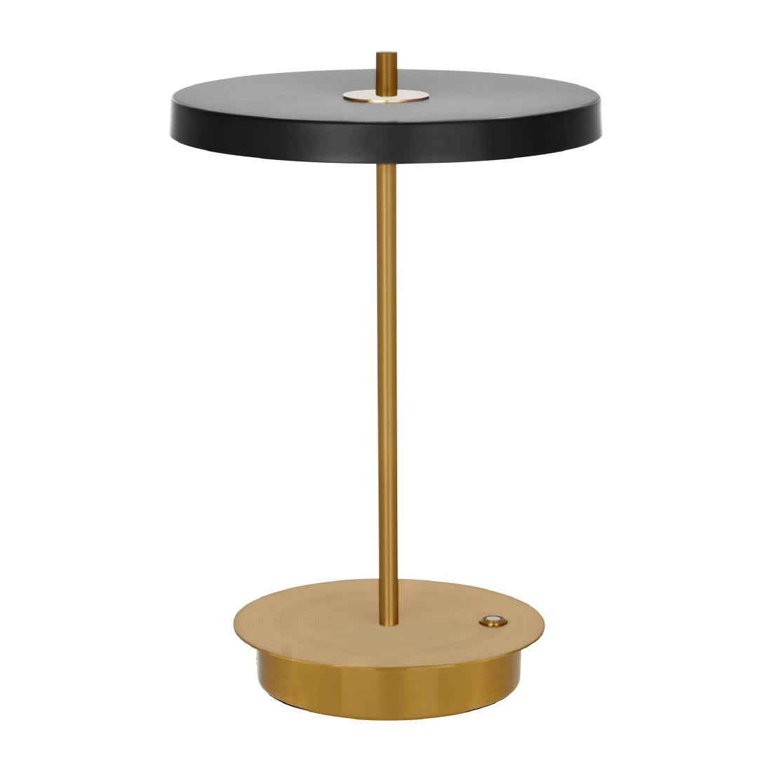 Tablekraft Camilla Cordless LED Table Lamp - Brass/Black - 200x280mm (Height: 280mm | Pack Quantity: 1 | Colour: Brass/Black) • PAS-DU971