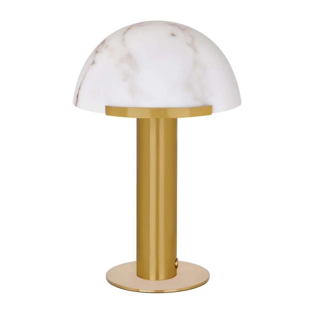 Tablekraft Phoebe Cordless LED Table Lamp - Brass- 300x420mm (Height: 420mm | Pack Quantity: 1 | Colour: Brass/Black) • PAS-DU972