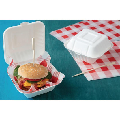 Fiesta Compostable Hinged Container 149mm (Pack of 500) • PAS-DW246