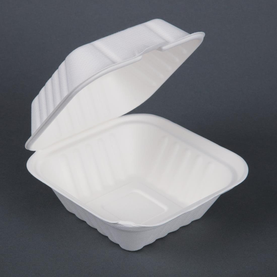 Fiesta Compostable Hinged Container 149mm (Pack of 500) • PAS-DW246